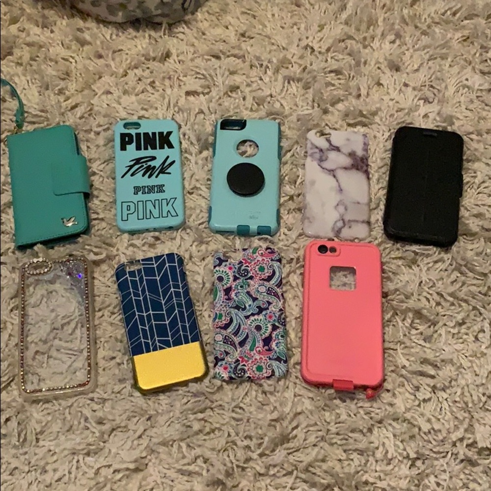 Set of 9 iphone 6 cases